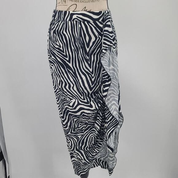 #464 BLUE. Chaser "Lindsey wild thing midi" skirt - Picture 4 of 13